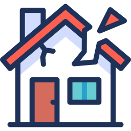 damaged-house icon